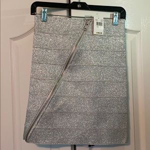 NEW Silver Skirt from Saks Fifth Avenue